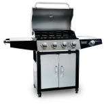 Broilmaster BBQG01DE BBQ Gasgrill 4 plus 1 DE/CH/ÖS, schwarz / silber - 1