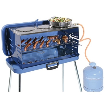 Gasgrill Pueblo Campinggrill mit Warmhalteplatte