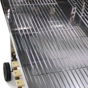 Edelstahl Holzkohle Grill geeignet Barbecue gross