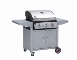 Grillchef by Landmann Gasgrillwagen, Silber, 128 x 56 x 104 cm - 1