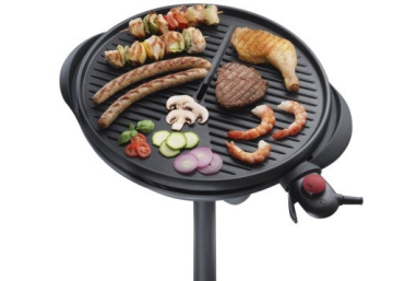 Steba VG 300 elektrischer Barbecue-Hauben-Grill, schwarz / rot