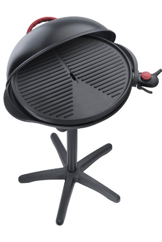 Steba VG 300 elektrischer Barbecue-Hauben-Grill, schwarz / rot