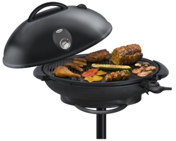 grosser Elektrogrill – Barbecue Säulengrill mit Haube