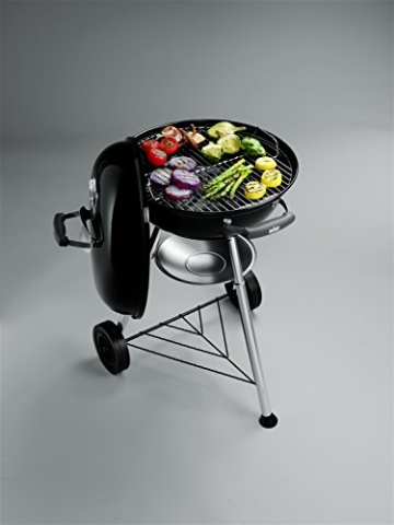 hochwertiger Weber Compact Kettle, Holzkohle-Kugelgrill 47 cm