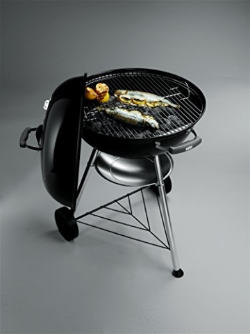 Test Weber Compact Kettle, Holzkohle-Kugelgrill 57 cm